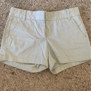 Women’s Khaki j crew chino shorts
